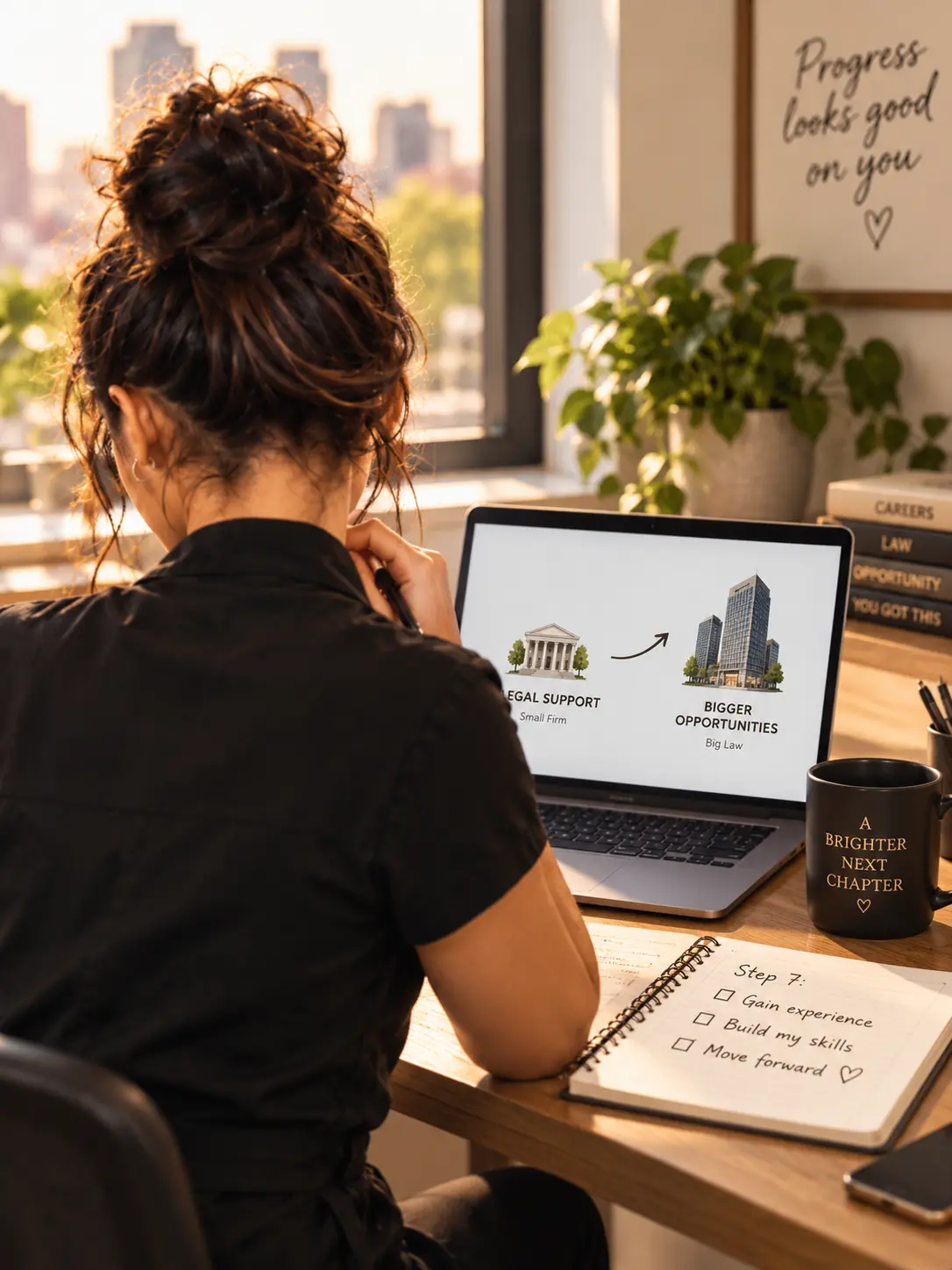 A legal support professional mapping the path from small firm to Big Law